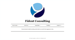Desktop Screenshot of fidentconsulting.com
